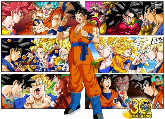 ver imagenes de goku en todas sus fases