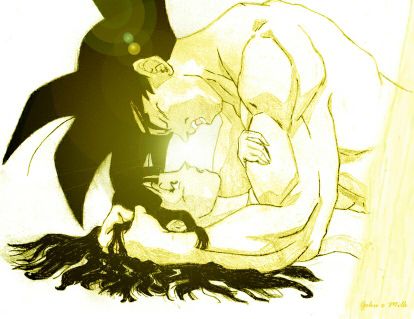 Goku y milk haciendo el amor