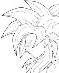 Imagenes De Dragon Ball Z Goku Para Colorear
