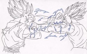 Imagenes De Dragon Ball Z Goku Para Colorear