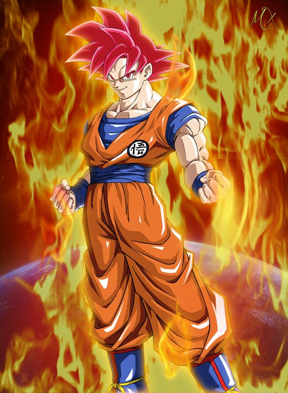 Goku ssj dios rojo