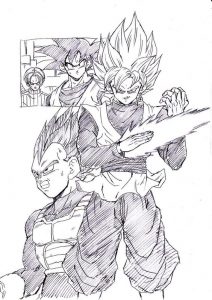 Goku black para dibujar