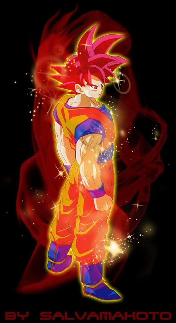 Goku ssj dios rojo