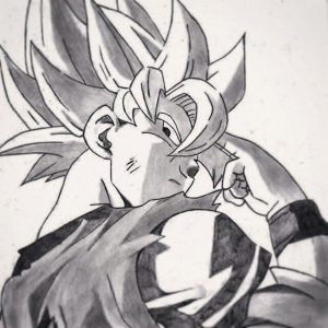 Goku hecho a lapiz