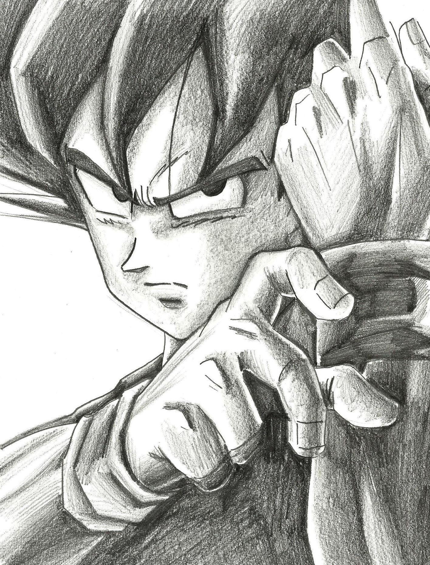 Dragon Ball Dibujos Goku A Lapiz Dibujo De Goku Images And Photos Finder Sexiz Pix 