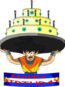 Goku para cumpleaños