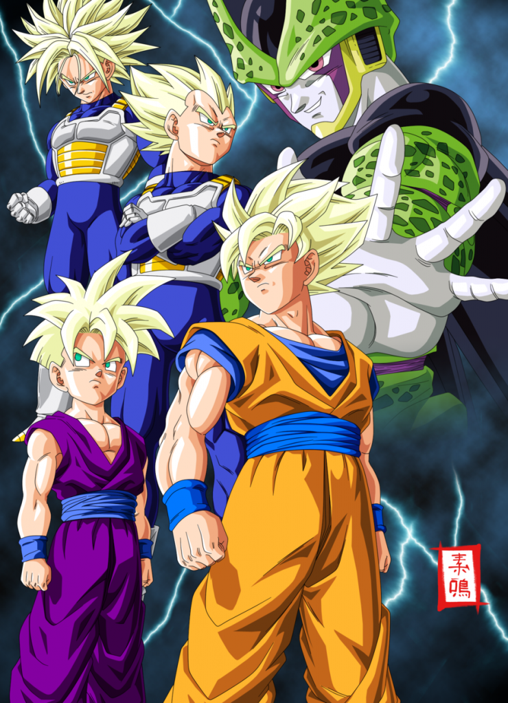 imagenes de goku gohan vegeta trunks