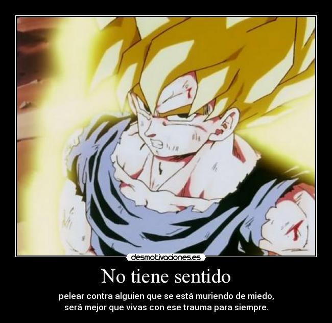 Goku con frases