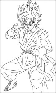 Goku Dios Para Dibujar