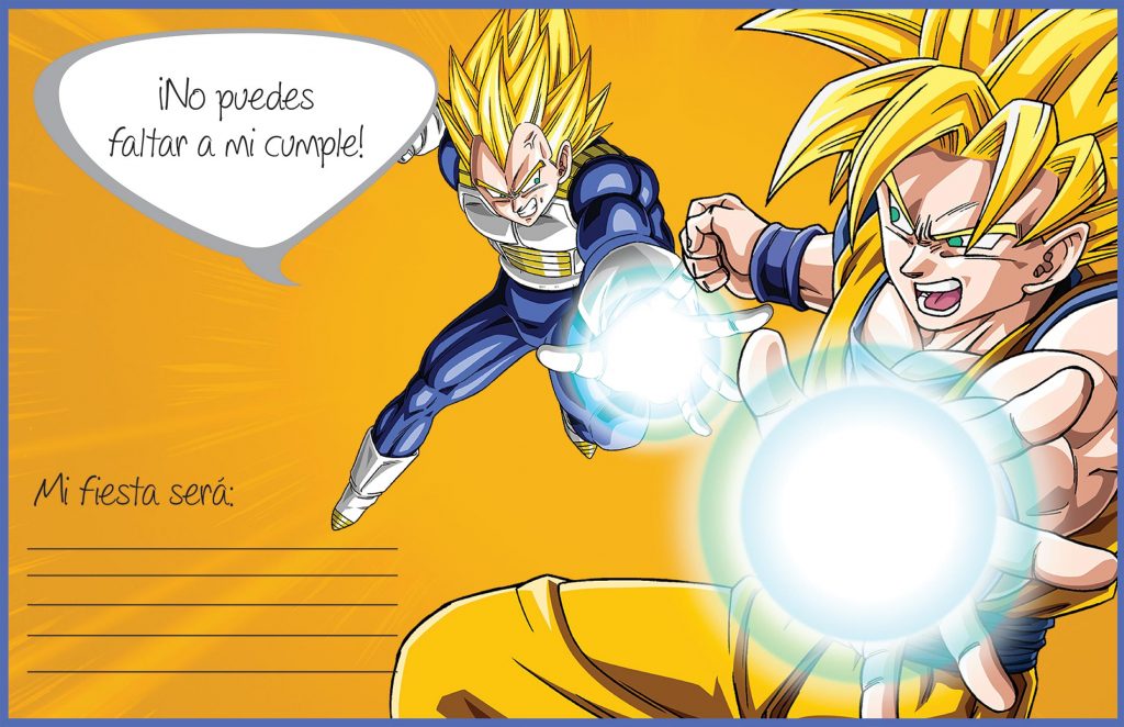 Goku para cumpleaños