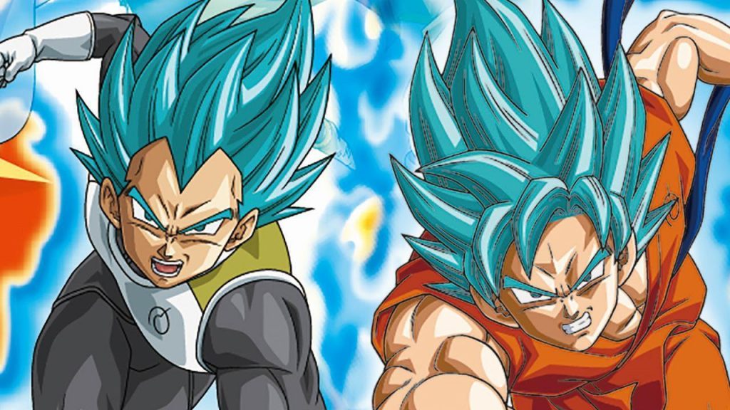 imagenes de Goku y Vegeta fase dios
