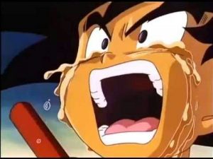 imagenes de Goku llorando