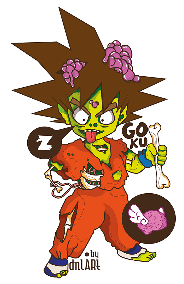 imagenes de Goku Zombie