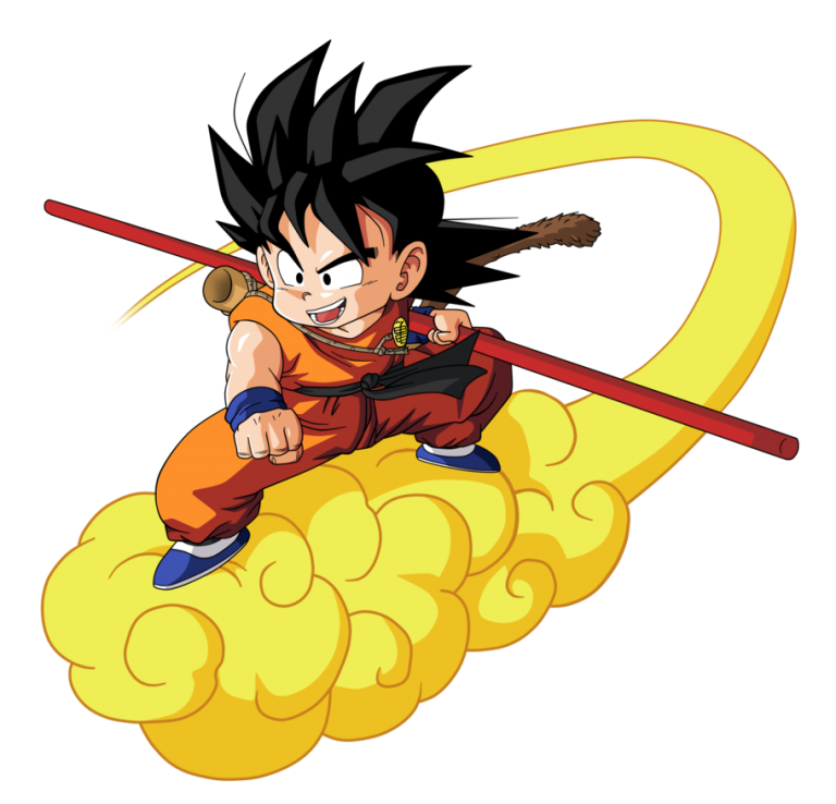 Goku volando