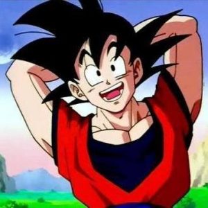 imagenes de Goku riendose