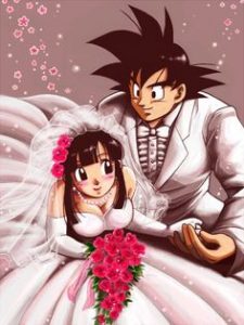 La boda de Goku y Milk