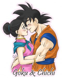 Imágenes de Goku y Milk